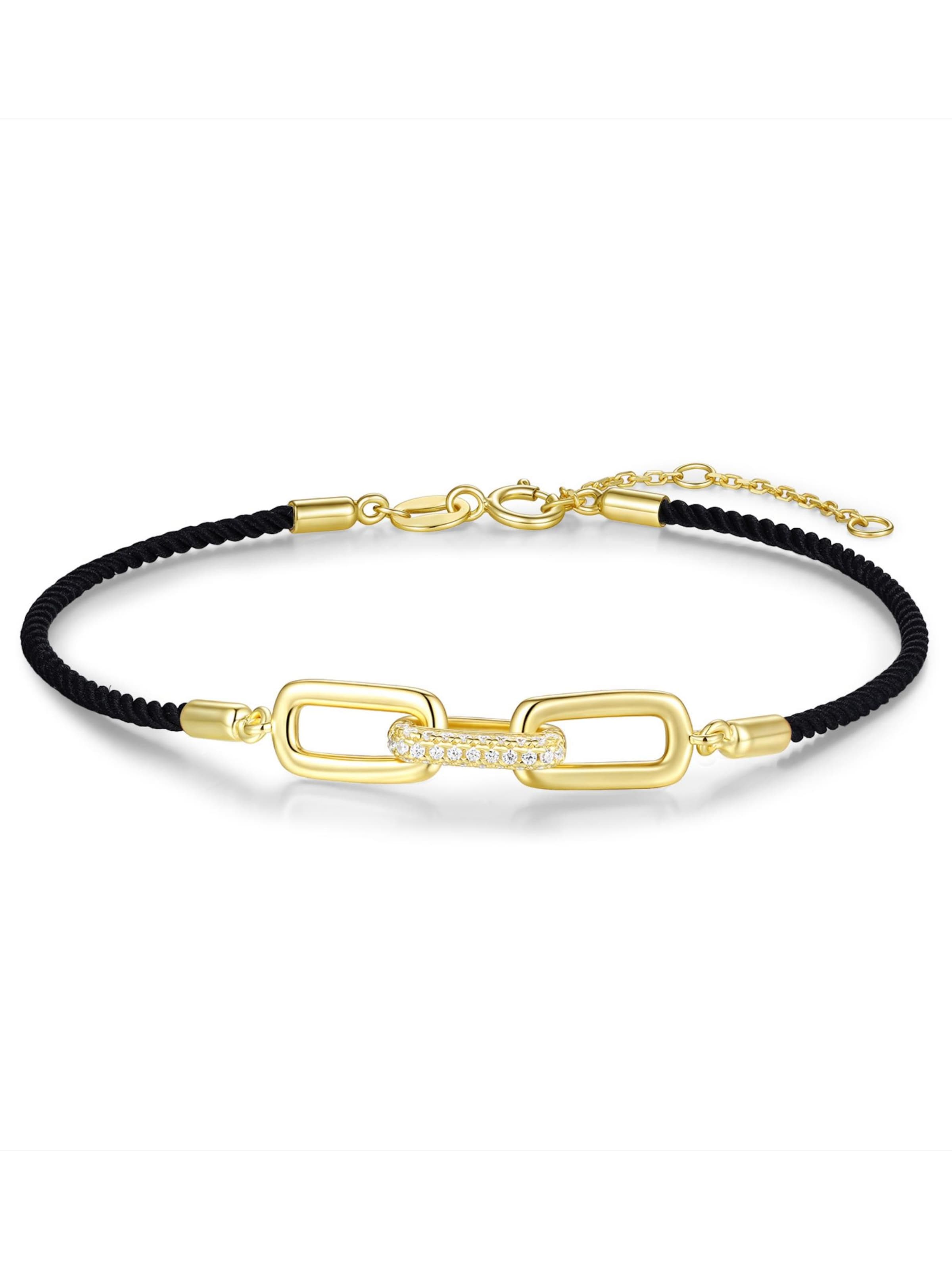 Braccialetto 'RIGA' di Kamiko in oro: frontale