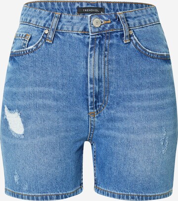 Trendyol Regular Jeans in Blue: front