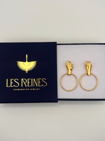 Les Reines Oorbellen 'Golden Touch' in Goud