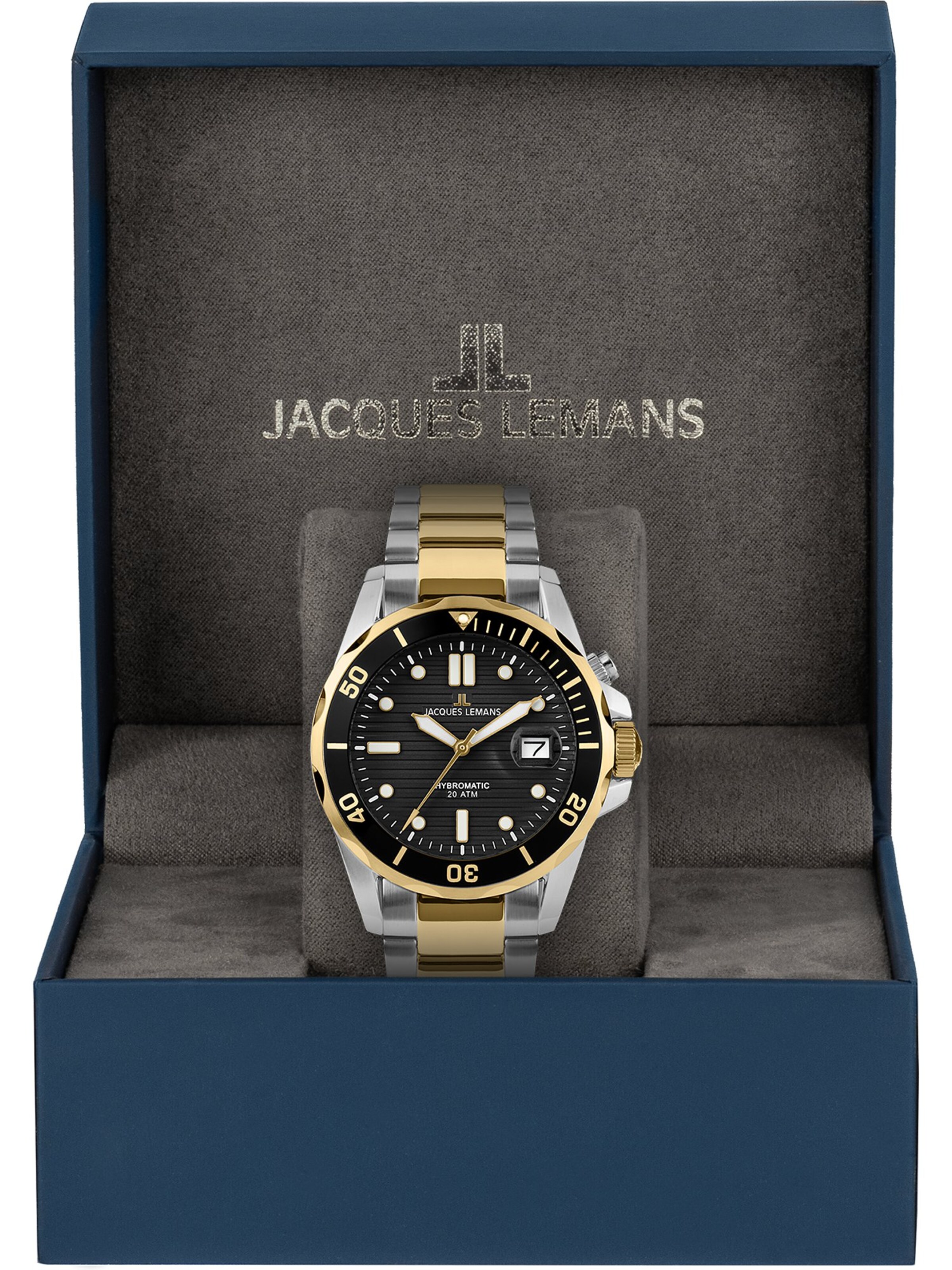 Jacques Lemans Uhr in Gold Schwarz Silber ABOUT YOU