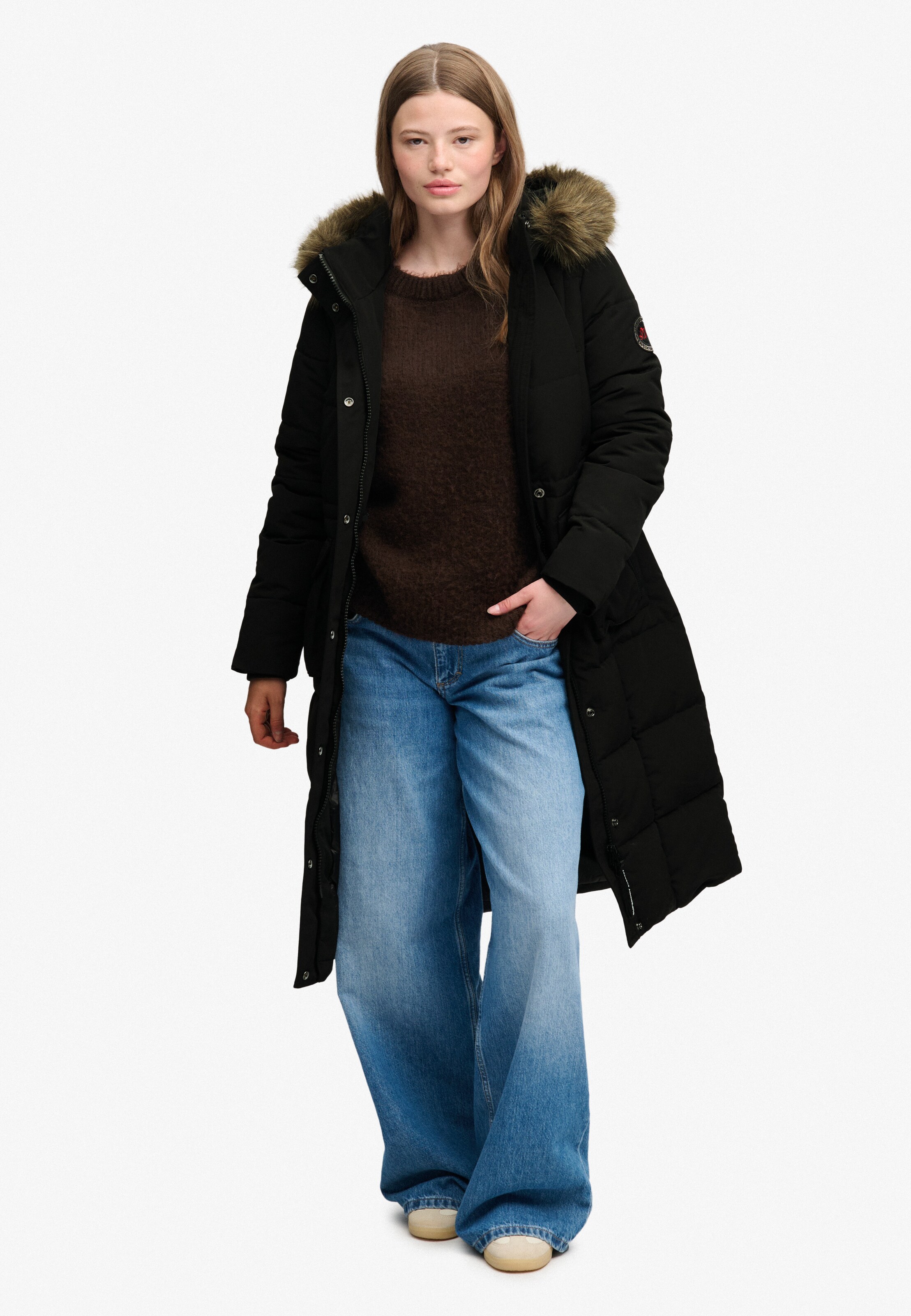 Manteau d’hiver 'Everest' Superdry & Co en noir