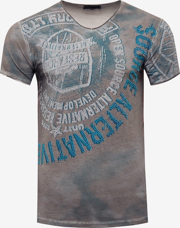 Rusty Neal Shirt in Grijs: voorkant