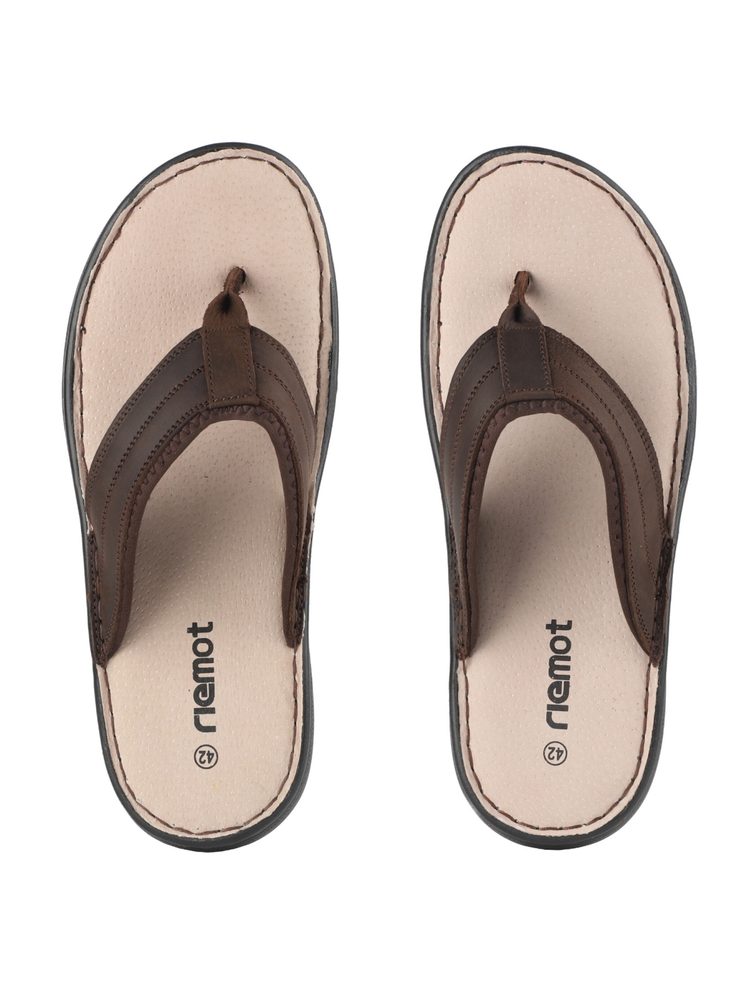 riemot T-Bar Sandals in Brown