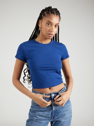 T-shirt HOLLISTER en bleu : devant