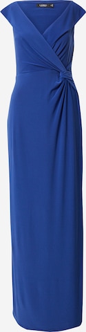 Lauren Ralph Lauren - Vestido de noche 'Leonidas' en azul: frente