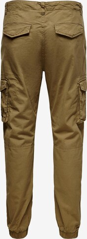 Tapered Pantaloni cu buzunare 'Mike' de la Only & Sons pe verde