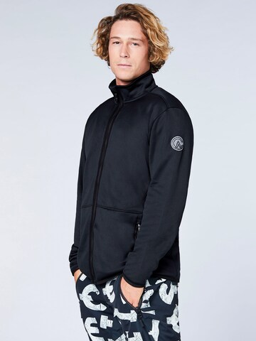 juoda CHIEMSEE Standartinis modelis Sportinis džemperis 'Sabalan': priekis