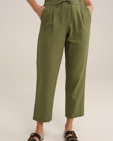 WE Fashion Loose fit Trousers in Green