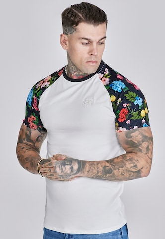 SikSilk Shirt 'Raglan' in Wit