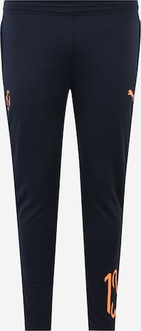 PUMA Slim fit Workout Pants 'Neymar' in Blue: front