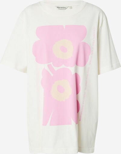 Marimekko T-shirt oversize 'EMBLA UNIKKO' en jaune clair / rose clair / blanc cassé, Vue avec produit