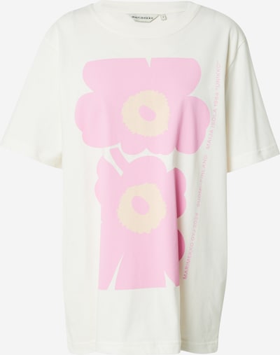 Marimekko Camisa oversized 'EMBLA UNIKKO' em amarelo claro / rosa claro / offwhite, Vista do produto