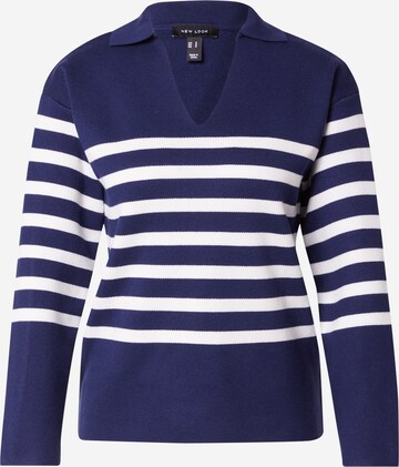 NEW LOOK Sweater in Blue: front