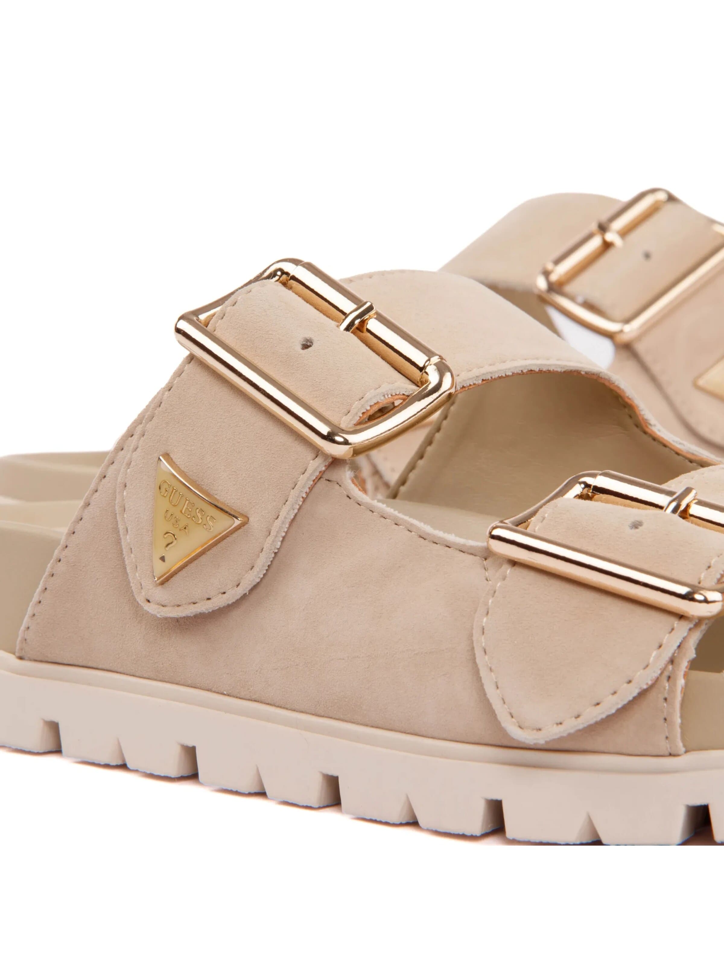 GUESS Muiltjes 'Fasten' in Beige