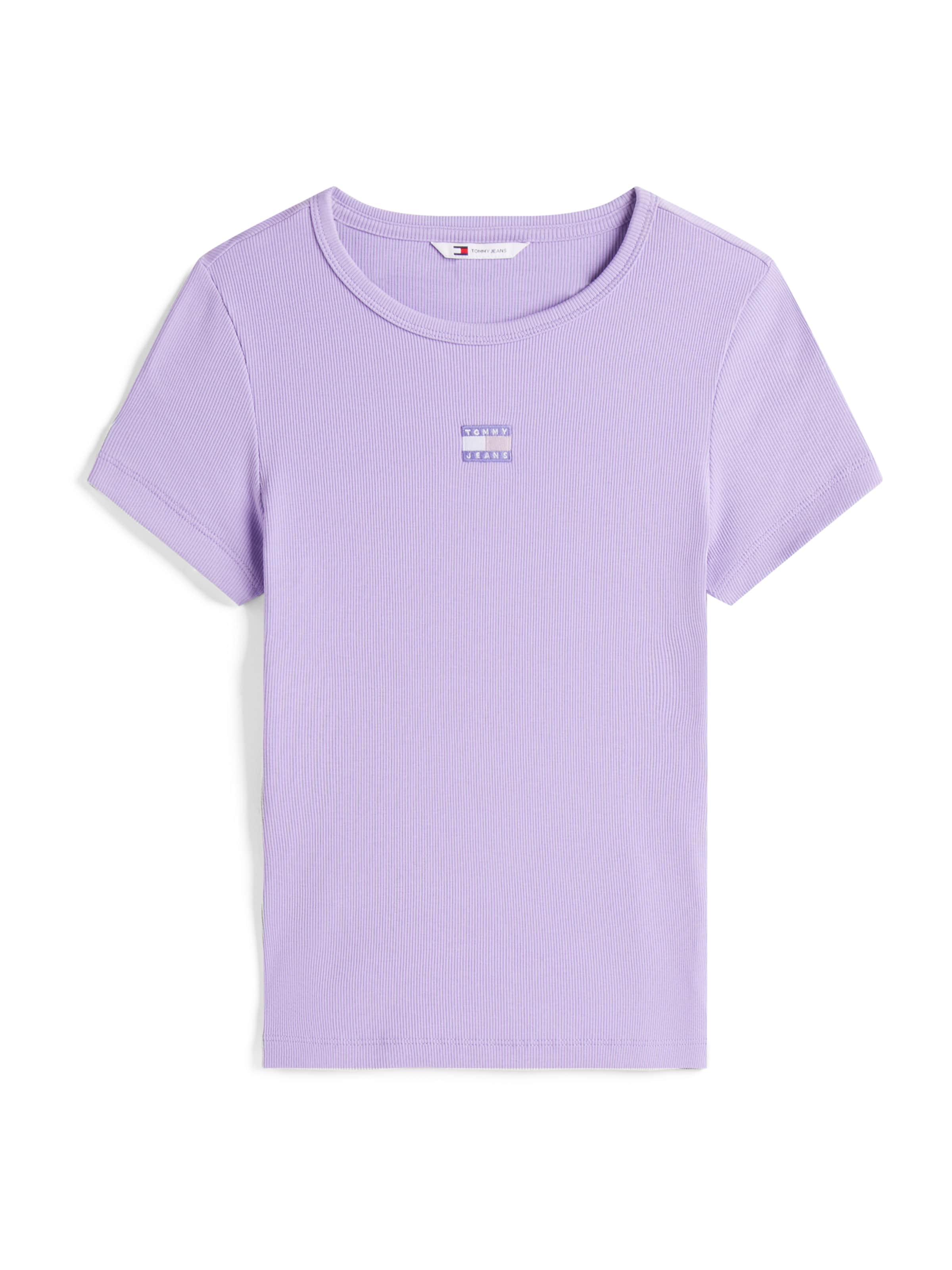 Tommy Jeans Тениска в лилав: отпред