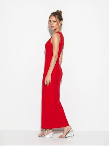 Bianco Lucci Jurk 'Maxi' in Rood