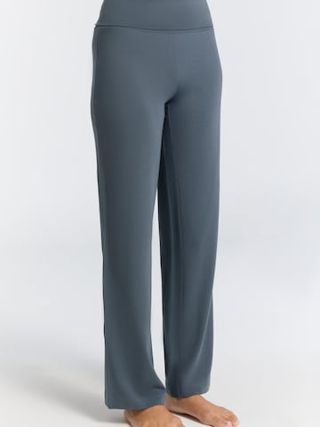 Leela COTTON Wide leg Pants 'Damen Bio-Baumwoll Komforthose' in Blue
