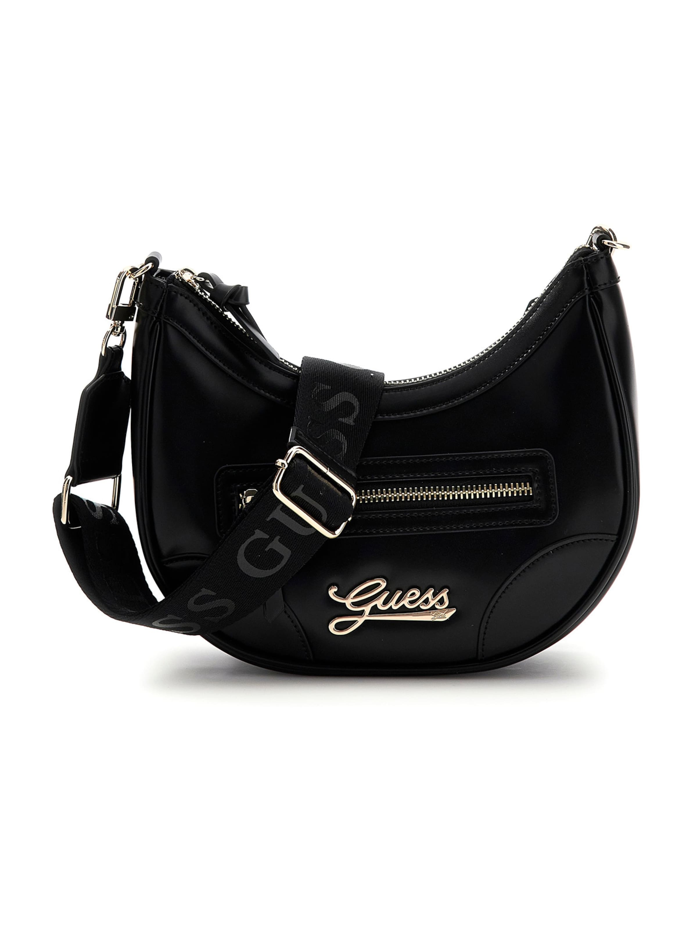 GUESS Τσάντα ώμου σε μαύρο: μπροστά
