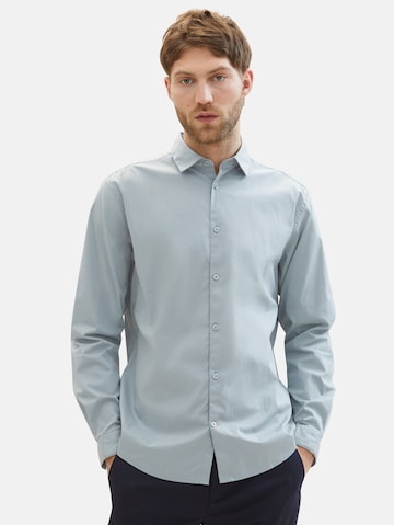 TOM TAILOR Regular fit Overhemd in Grijs: voorkant