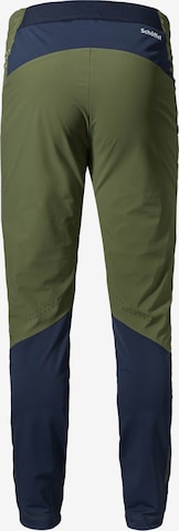 Schöffel Slimfit Outdoor hlače 'Hestad' | zelena barva