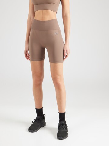 P.E Nation Skinny Sportbroek 'Restore Seamless 5' in Bruin: voorkant