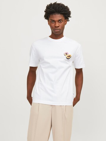 balts JACK & JONES T-Krekls 'JJTampa': no priekšpuses