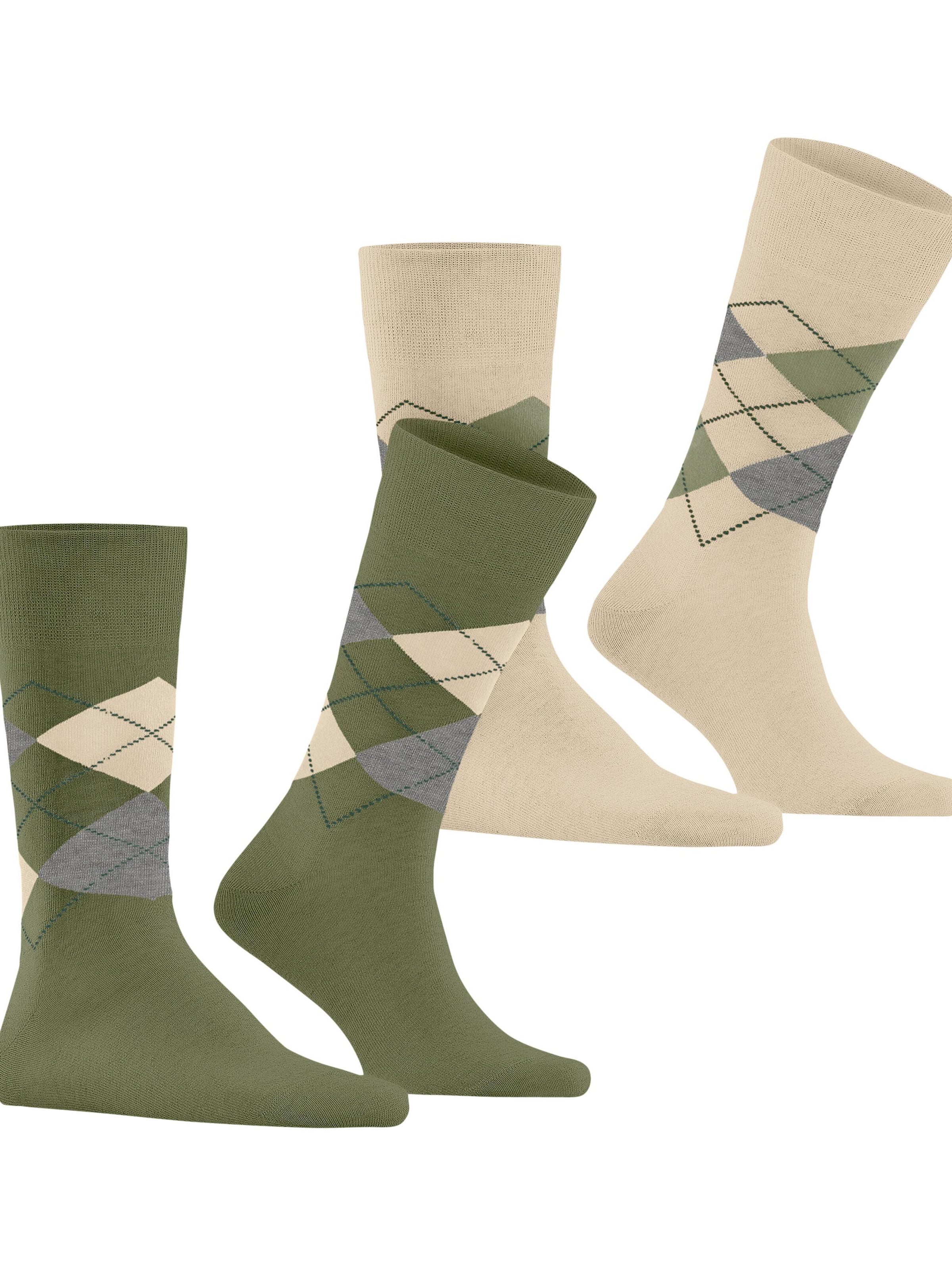 BURLINGTON Socks 'Everyday Argyle' in Green