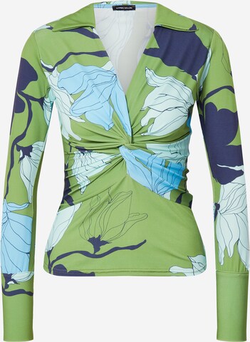 Karen Millen Shirt in Groen: voorkant