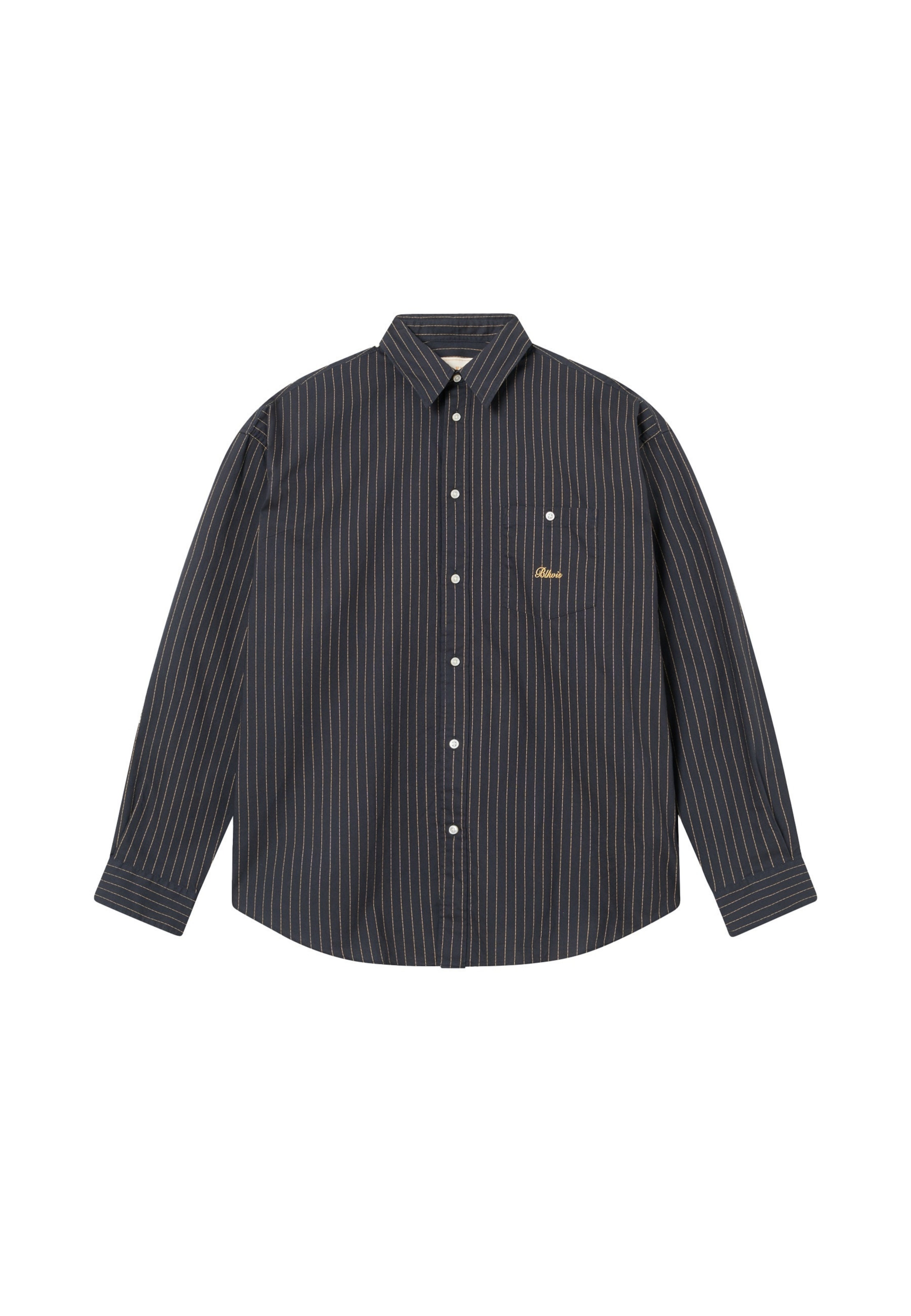 BLKVIS Regular fit Overhemd in Zwart: voorkant