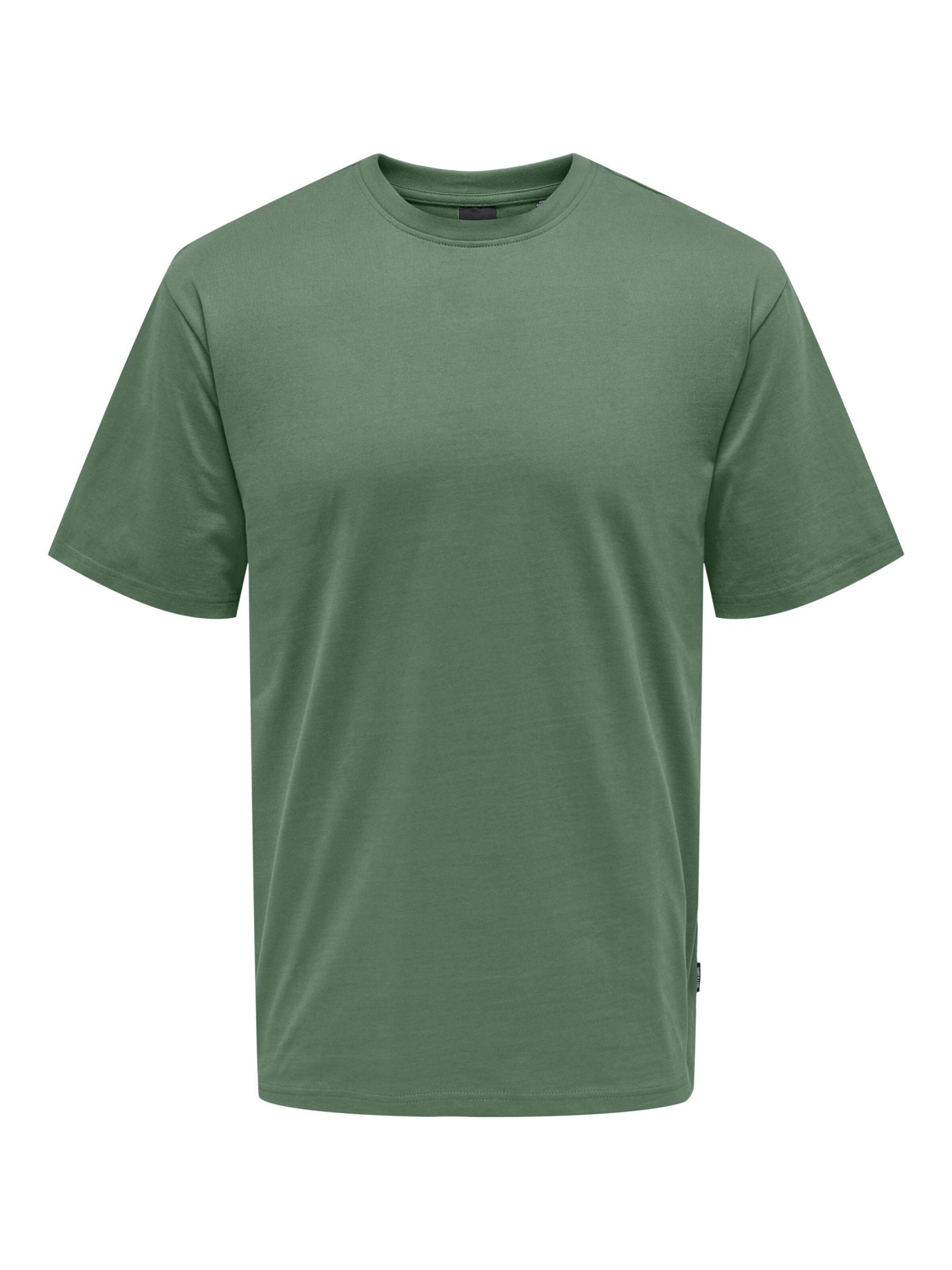 Only & Sons T-shirt 'Fred' in Grün: Vorderseite
