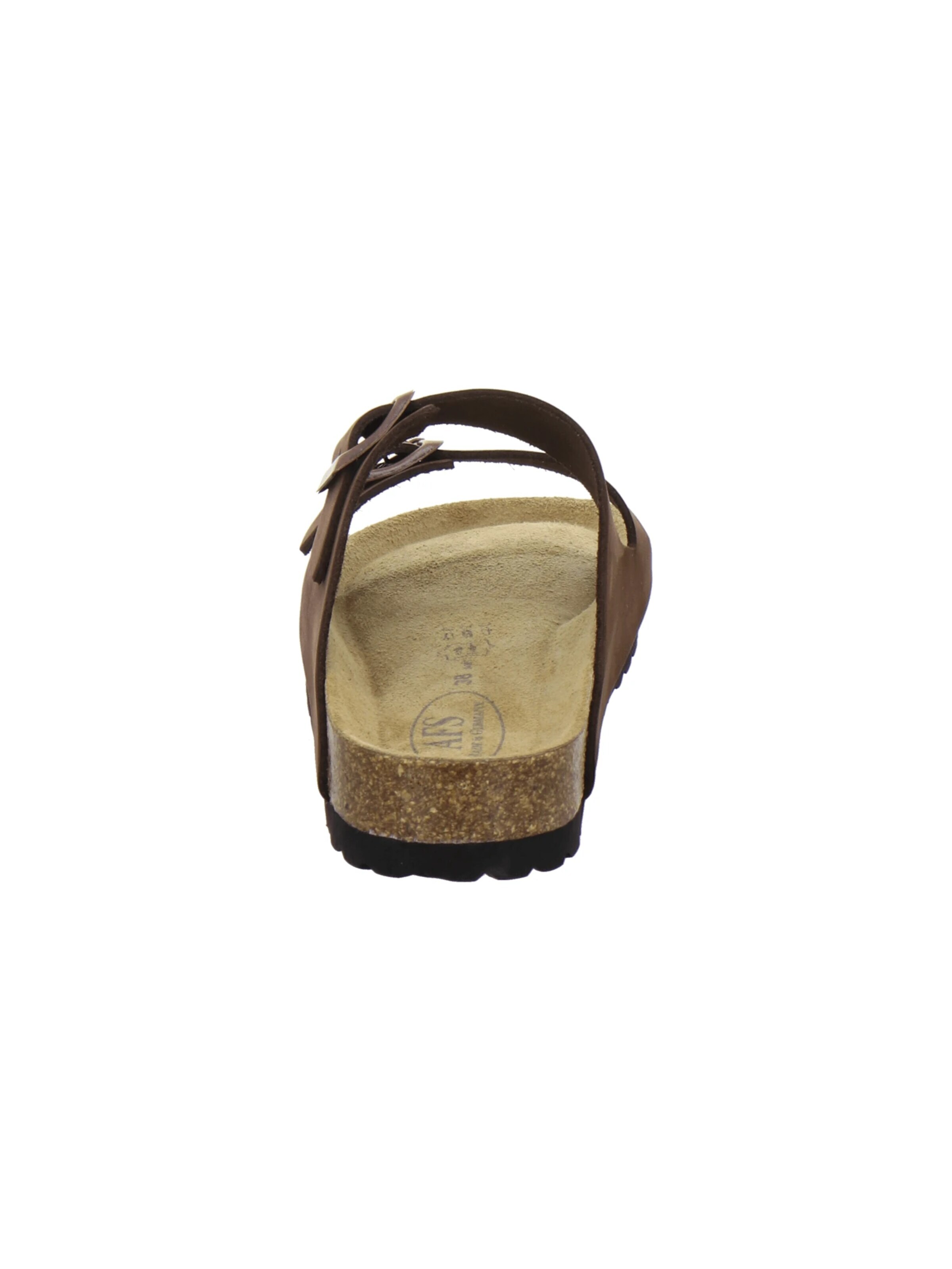AFS-Schuhe - Zapatos abiertos 'Pantoletten Damen Zweischnaller braun' en beige