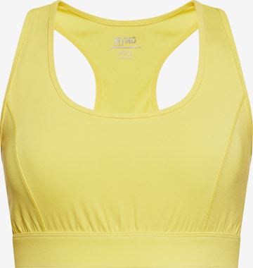 myMo ATHLSR Sports Bra in Yellow: front