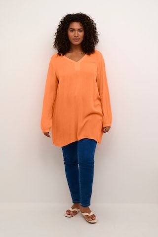 KAFFE CURVE Tunic in Orange