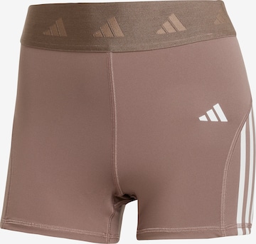ADIDAS PERFORMANCE Skinny Sportshorts 'HYGLM' in Braun: Vorderseite