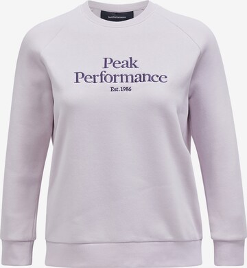 Sweat-shirt PEAK PERFORMANCE en rose : devant