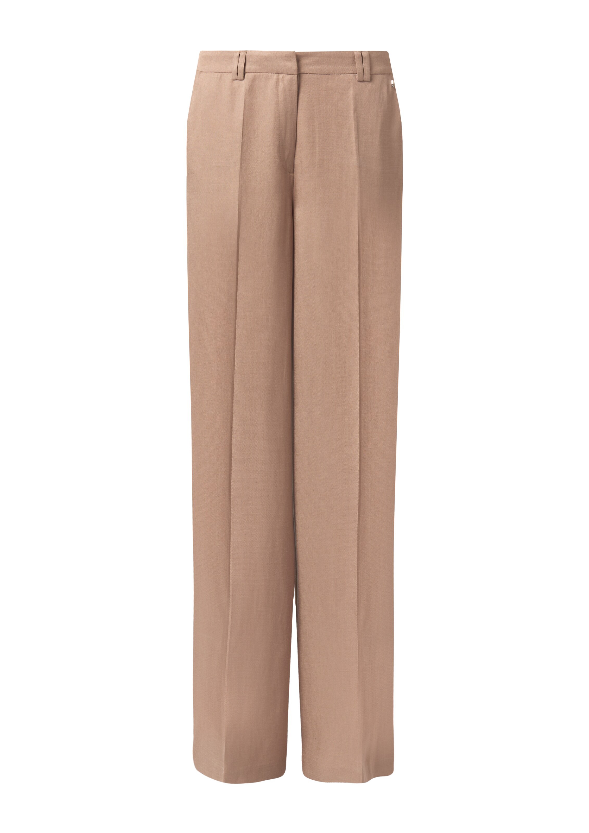 COMMA Wide Leg Hose in Braun: Vorderseite