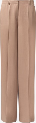 COMMA Wide leg Pleated Pants in Brown: front