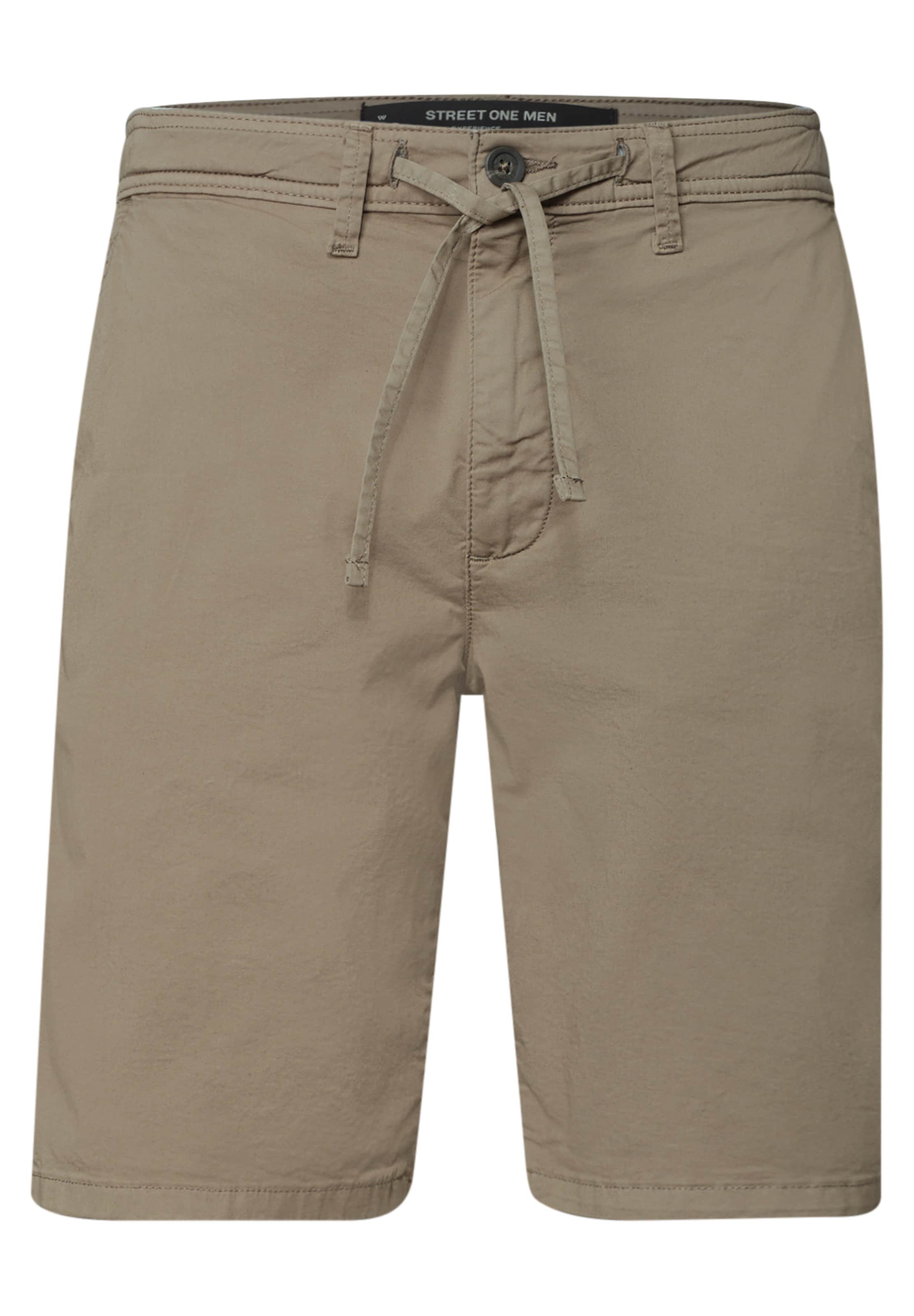 Street One MEN Chino Pants in Brown: front