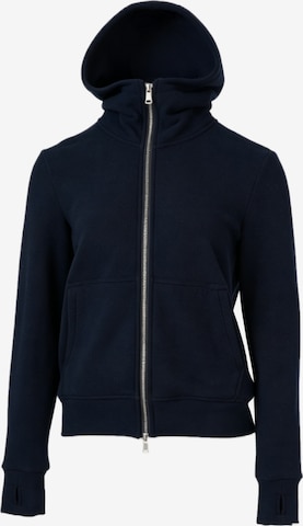 Manteau mi-saison 'YOLIGEX Kapuzenjacke mit Reißverschluss & Kängurutasche' yoligex en bleu : devant