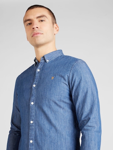 FARAH Regular Fit Skjorte i blå