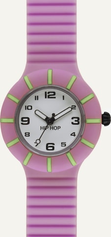 Hip Hop Horloge in Lila: voorkant