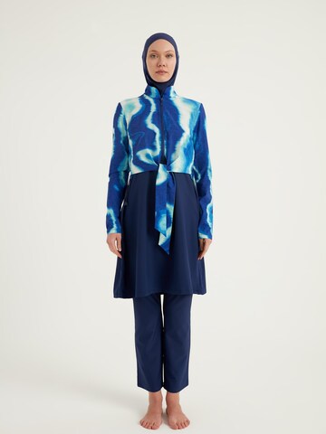 MARINA High neck Badeanzugkleid 'Modest Marina M2530-2'‌ in Blau: Vorderseite