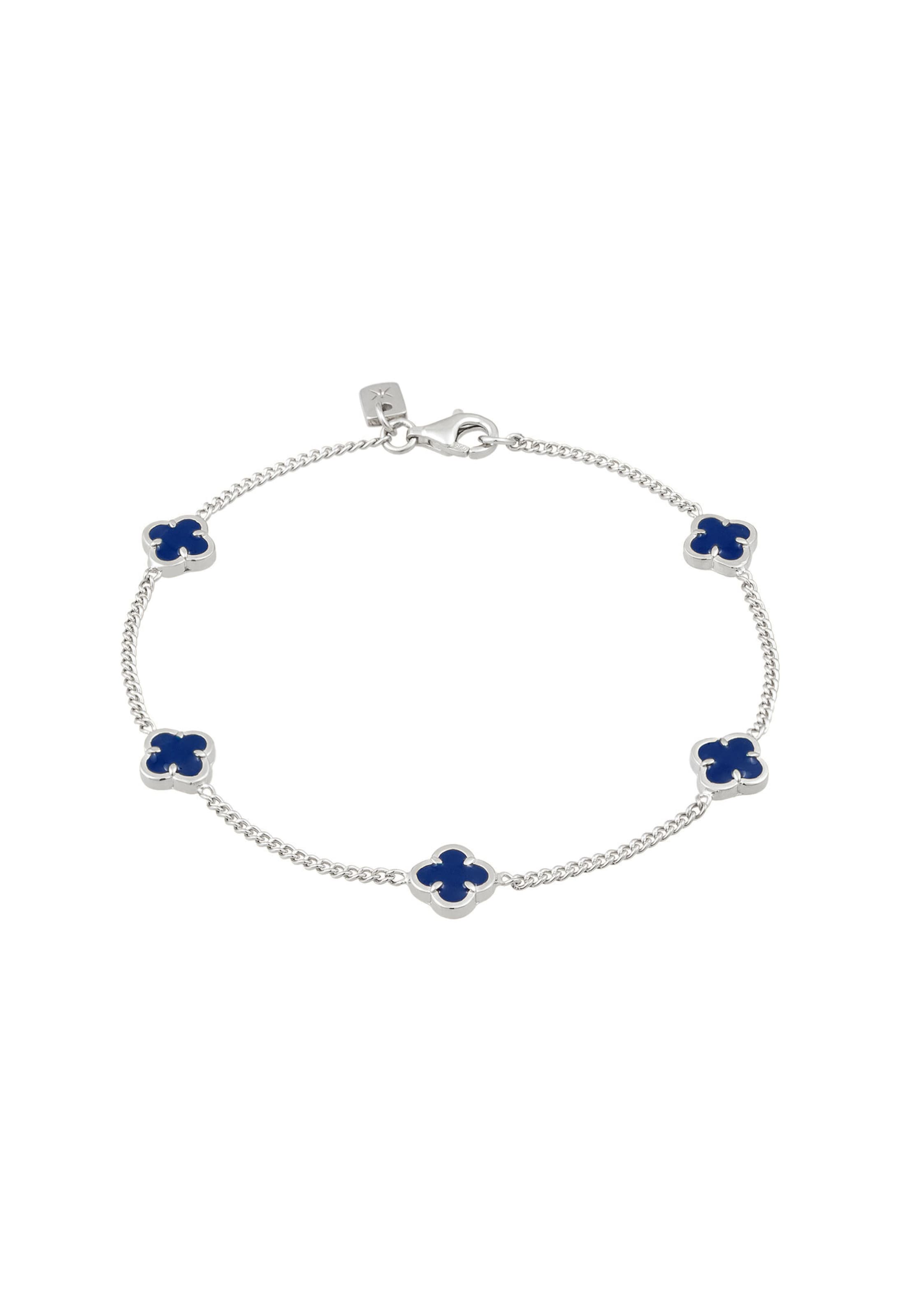 Bracelet 'Kleeblatt' KUZZOI en argent : devant