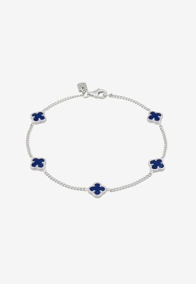 KUZZOI Pulsera 'Kleeblatt' en zafiro / plata, Vista del producto