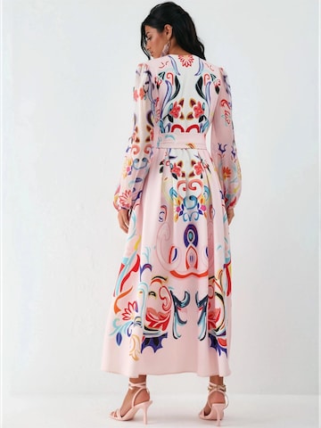 MSN Collection Maxi Kleid in Pink