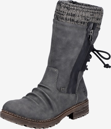 Bottes Rieker en gris : devant