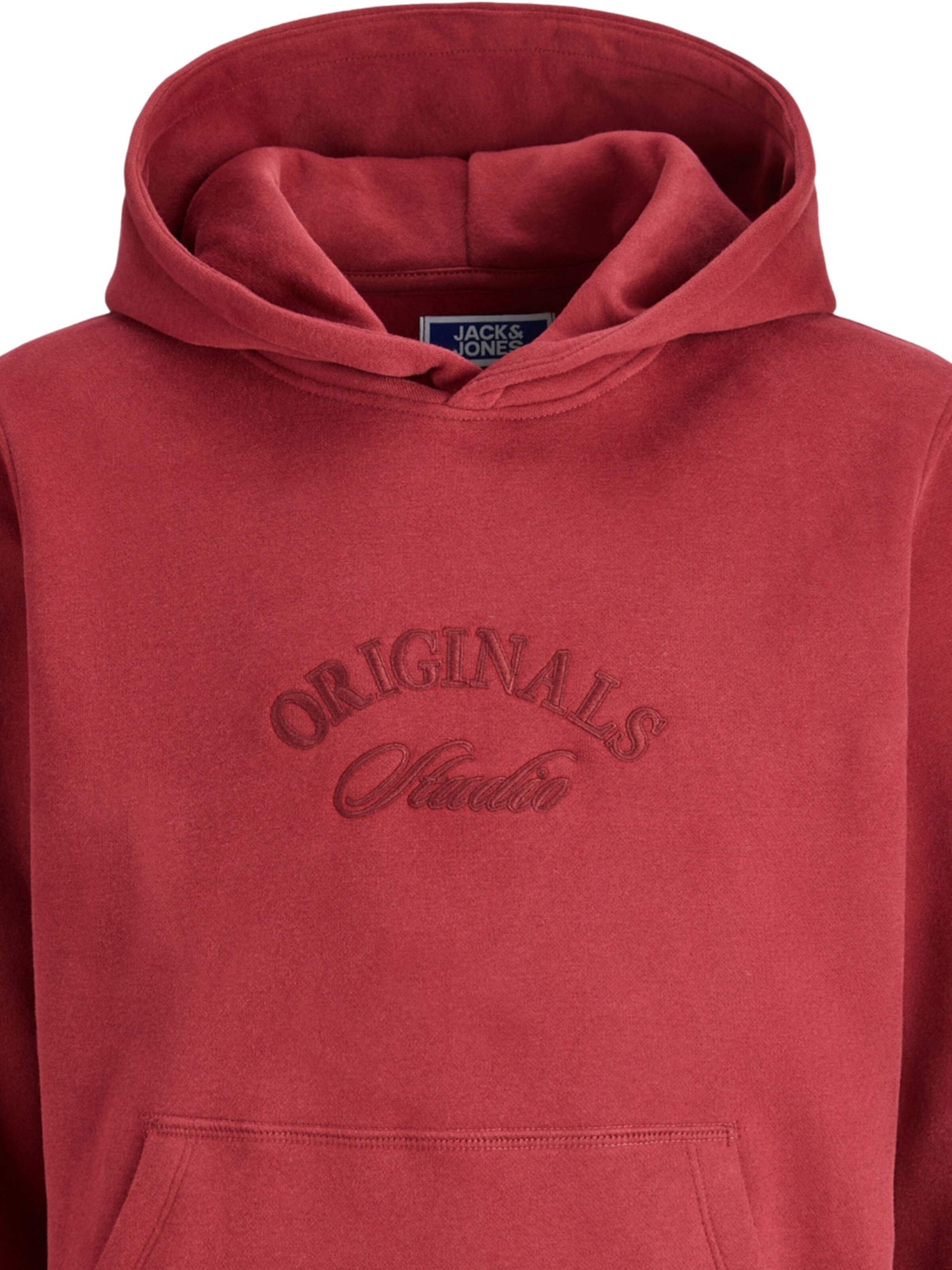 Sweat 'Bleecker Branding' Jack & Jones Junior en rouge
