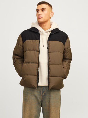 JACK & JONES Vinterjakke 'JJMOON' i brun: forside
