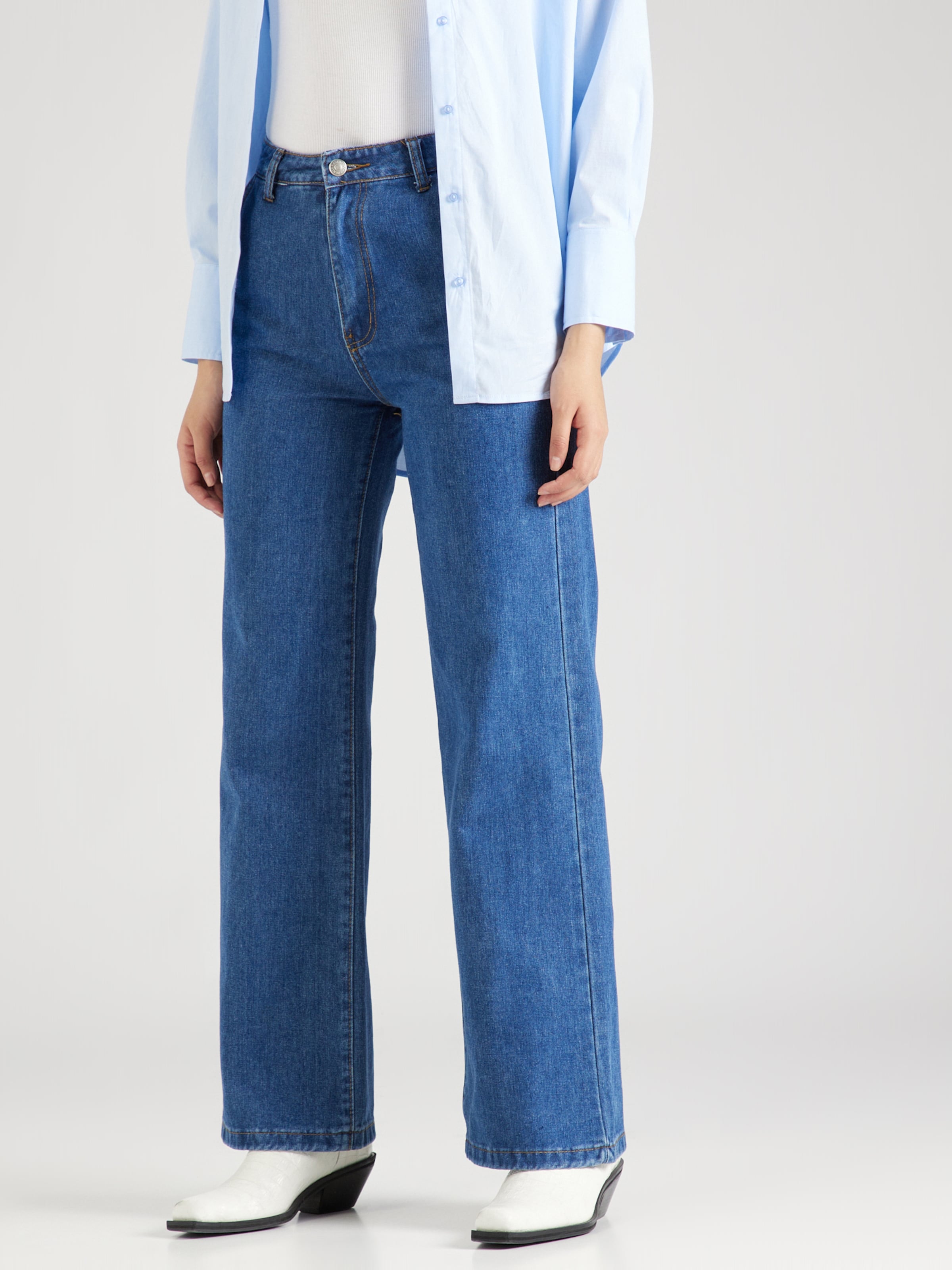 Dorothy Perkins Wide leg Jeans in Blue Denim ABOUT YOU