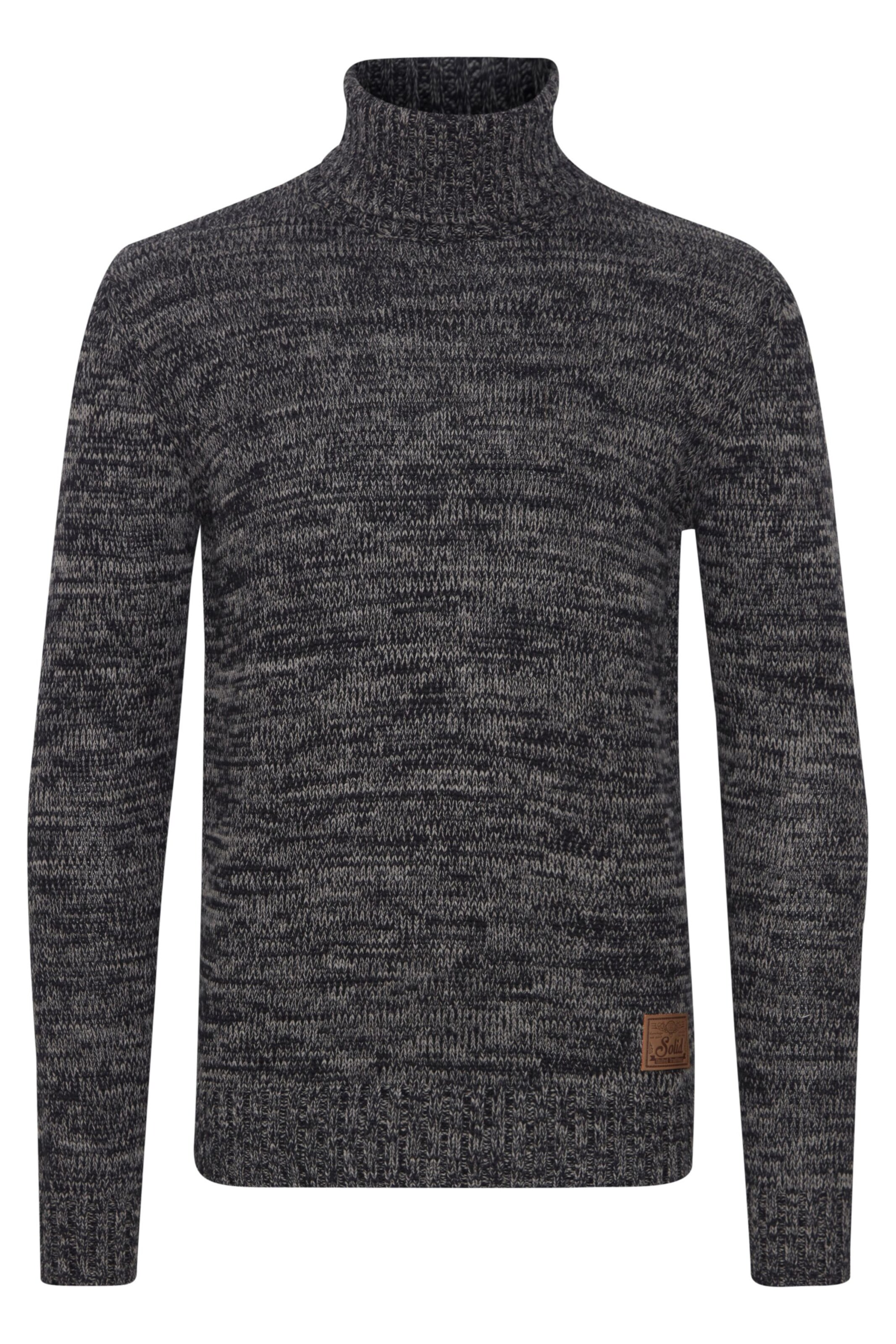 !Solid Pullover 'Philaremo' in Schwarz: Vorderseite
